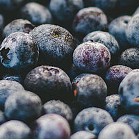 blueberries office snack