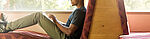 boy working laptop