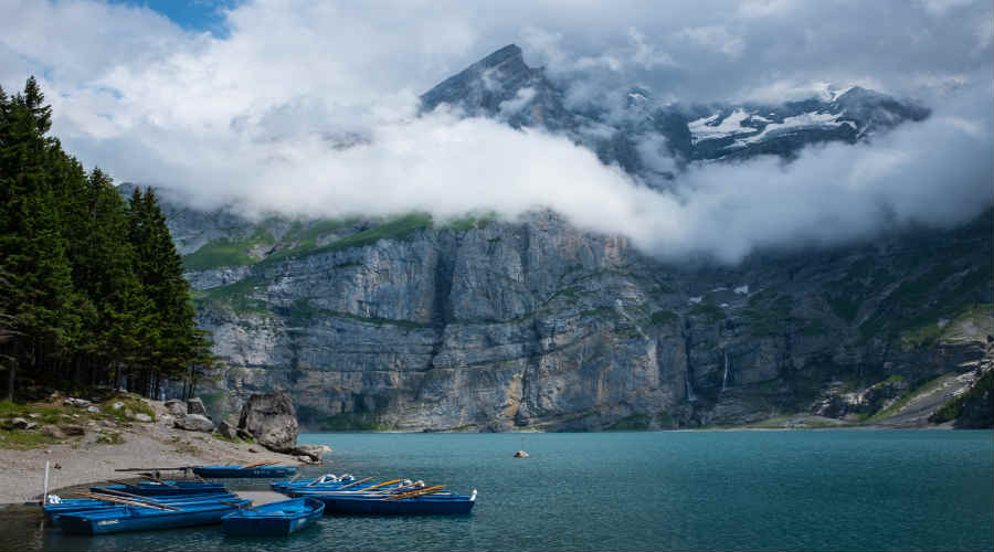 Mountains and Lake