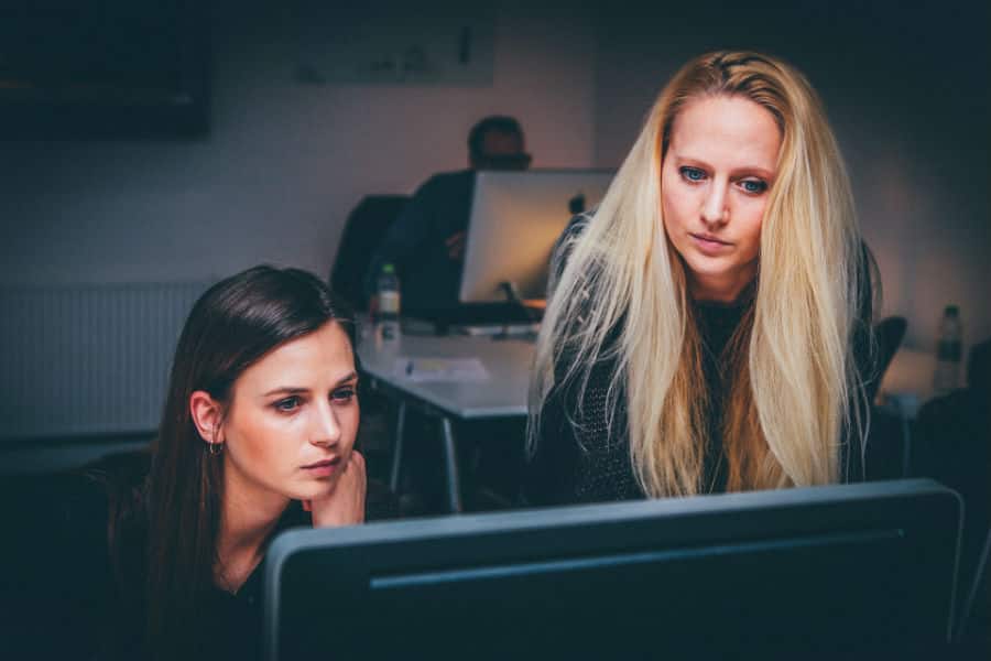 Intern on Computer