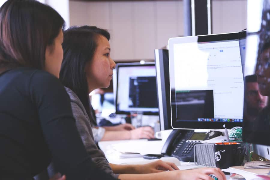 Students Searching on Computer