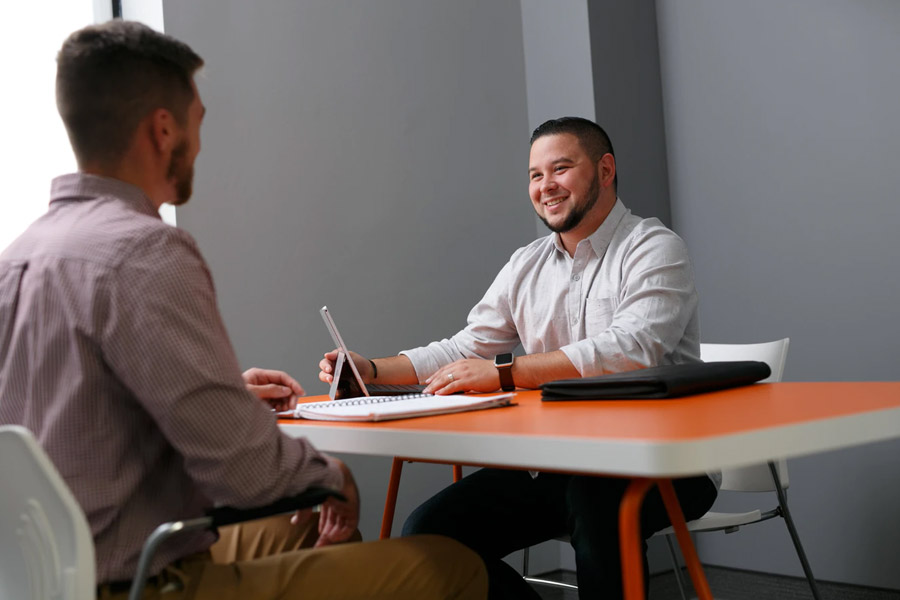 2 Men in a Job Interview