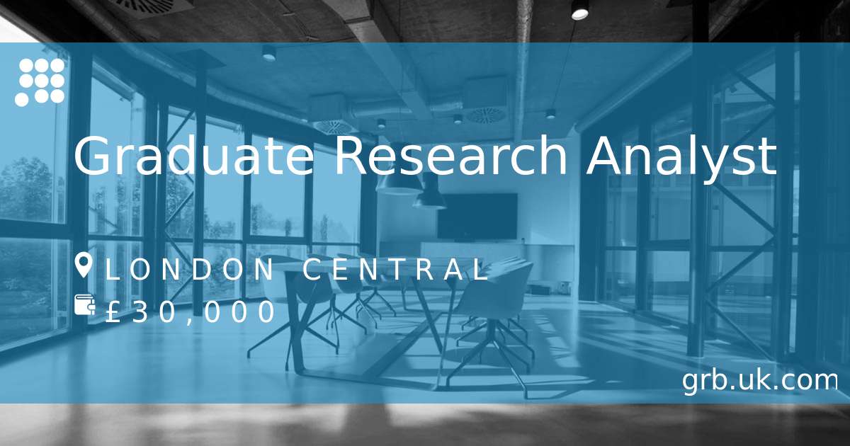 junior research analyst jobs london